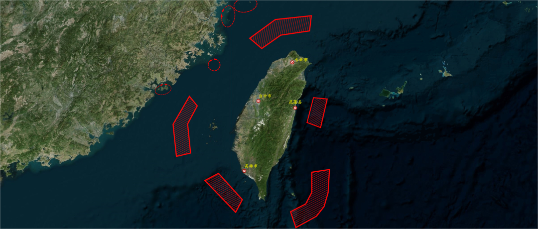 5月23日7時(shí)45分開始，中國人民解放軍東部戰(zhàn)區(qū)位臺(tái)灣海峽，臺(tái)島北部、南部、東部及金門島、馬祖島、烏丘嶼、東引島周邊，開展聯(lián)合演訓(xùn)。.png