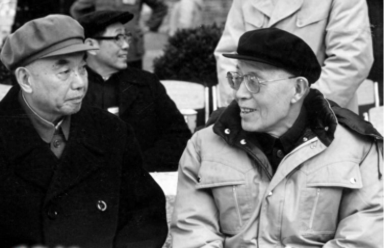 1988年，蕭克與歐陽毅.png
