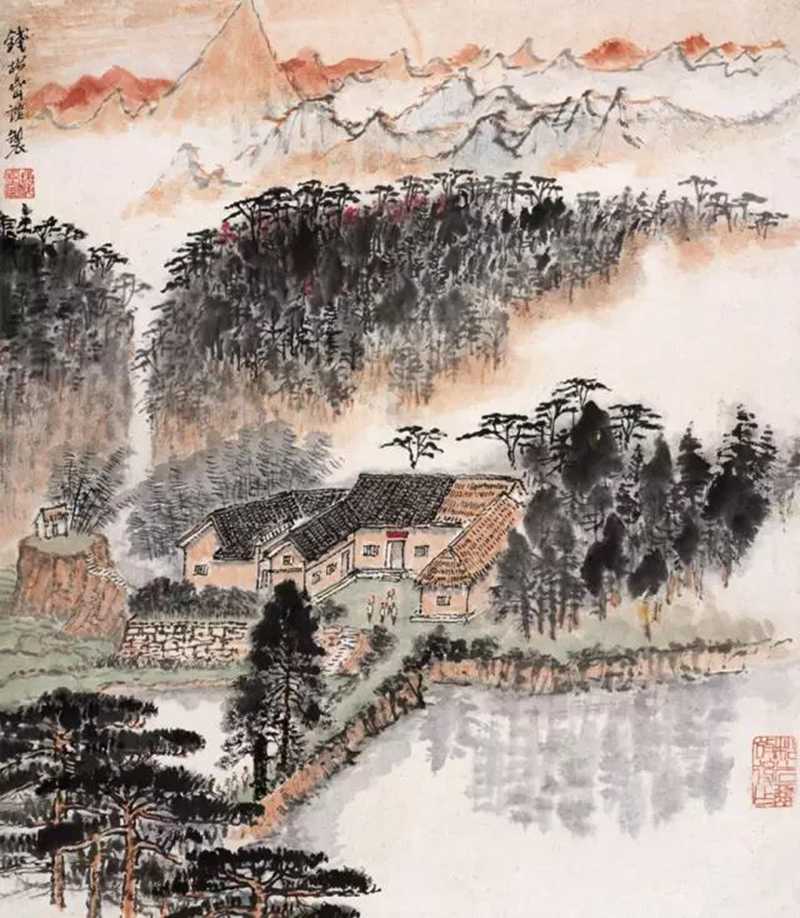 毛主席經典詩詞入畫，大氣磅礴，美不勝收（北戴河以及登廬山作品）(圖10)