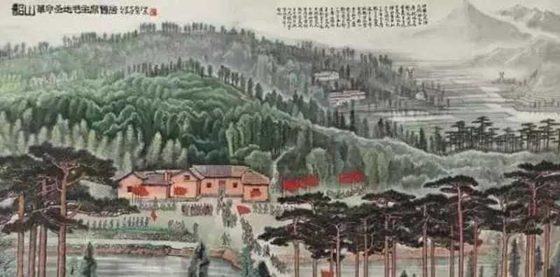 毛主席經典詩詞入畫，大氣磅礴，美不勝收（北戴河以及登廬山作品）(圖8)