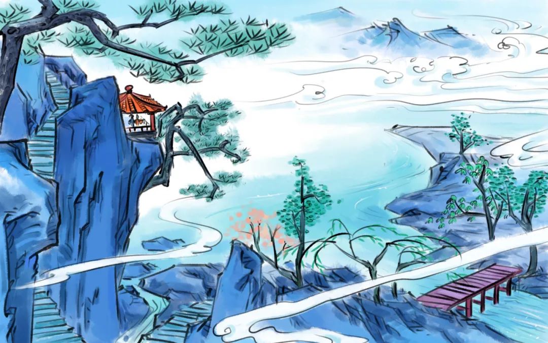 扶桑西枝對(duì)斷石，弱水東影隨長流.jpg