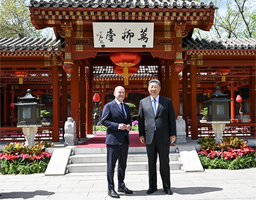 國(guó)家主席習(xí)近平在北京釣魚(yú)臺(tái)國(guó)賓館會(huì)見(jiàn)德國(guó)總理朔爾茨·.png
