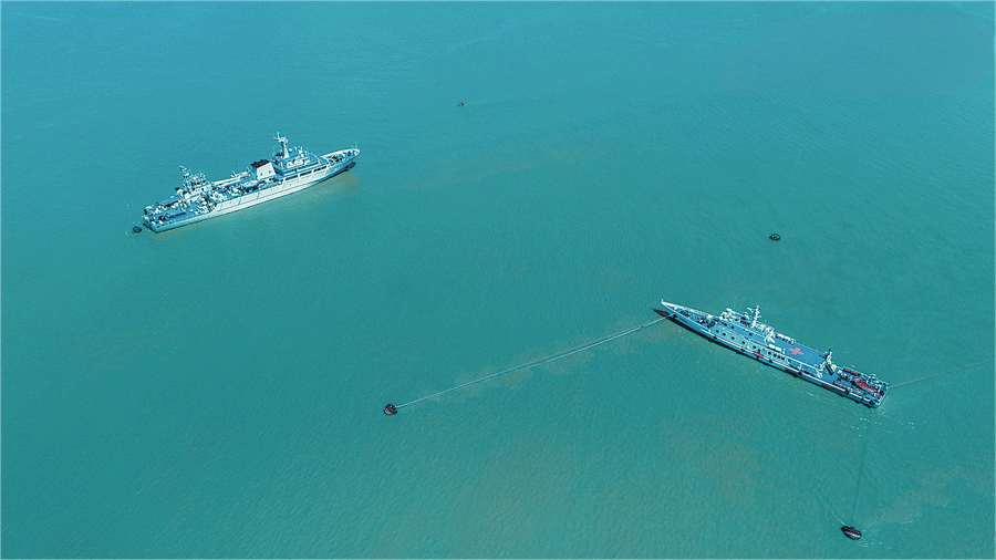 海軍某大隊(duì)組織應(yīng)急消磁保障訓(xùn)練.png